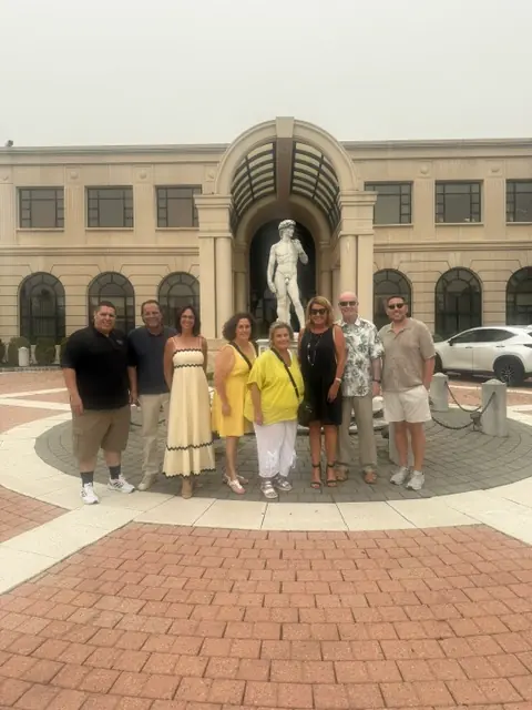 Posing-in-front-of-the-venue