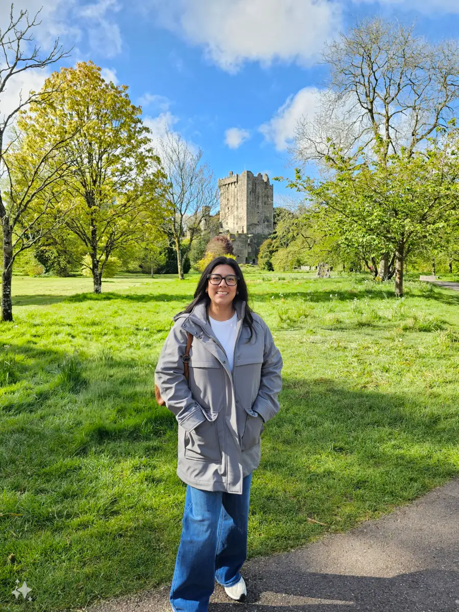 Melissa-visiting-Blarney-Castle